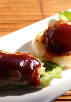 肉汁じゅわー♪ピーマンの肉詰め-レシピのメイン写真