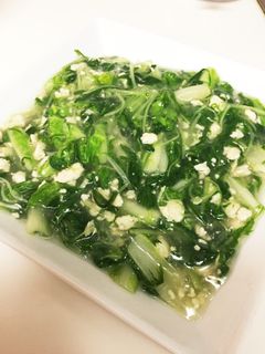 山東菜と水菜の生姜あんかけ-レシピのメイン写真