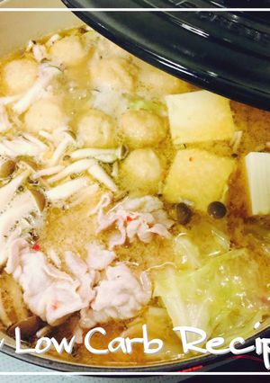 糖質オフ＊味噌ラーメン鍋のスープ-レシピのメイン写真