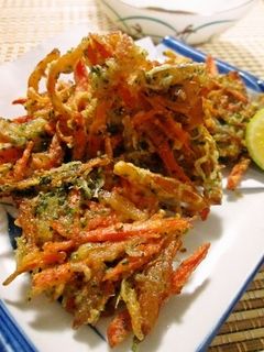 絶品☆人参とさきいかのかき揚げ-レシピのメイン写真