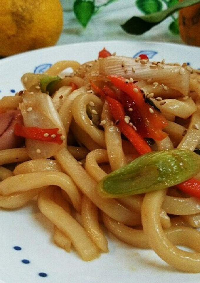 ＊ゆず香る♪ネギたっぷり焼きうどん＊-レシピのメイン写真