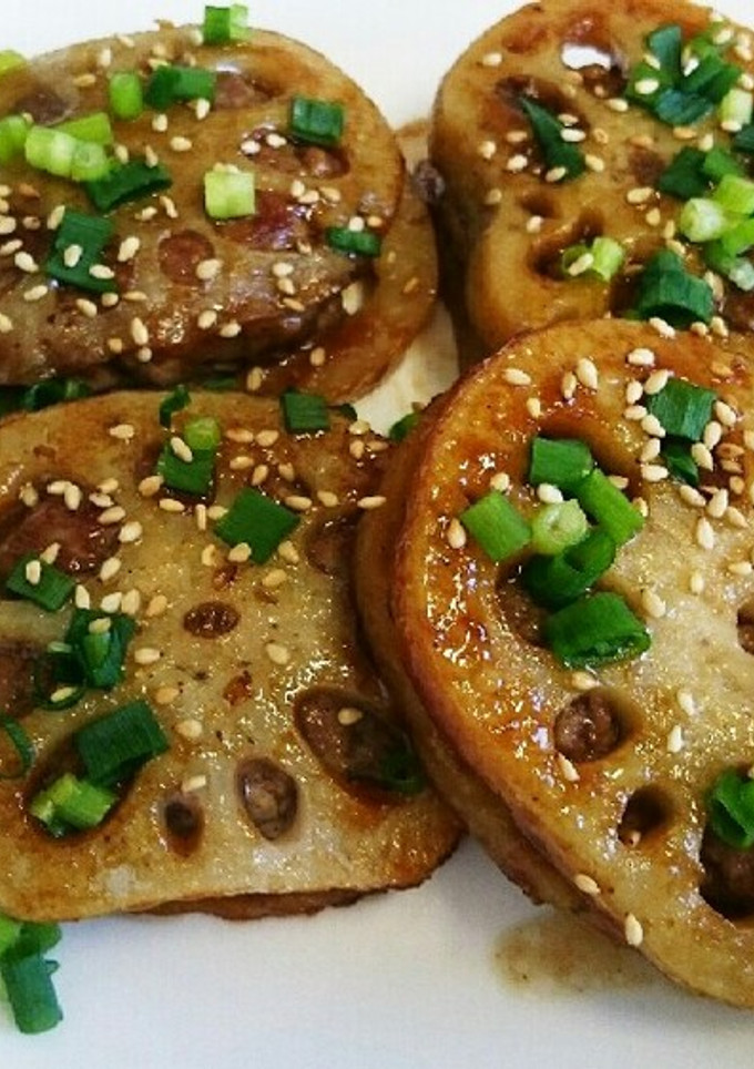 超簡単☆れんこんのはさみ焼き-レシピのメイン写真