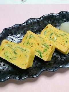 明太子と三つ葉の卵焼き~お弁当にも~-レシピのメイン写真