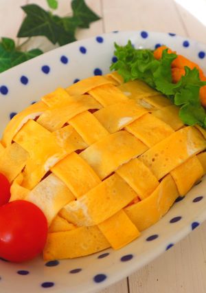 かんたん手順あり＊編み込みオムライス-レシピのメイン写真