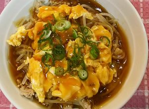 節約レシピ★もやし玉子あんかけ丼-レシピのメイン写真