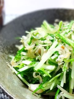 じゃこと水菜、しめじのさっと炒め-レシピのメイン写真