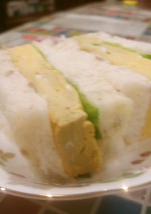 レンジで簡単❤裏技★うまい厚焼き卵サンド-レシピのメイン写真