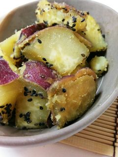 ふかし芋リメイク!ほっこり大学芋♪-レシピのメイン写真