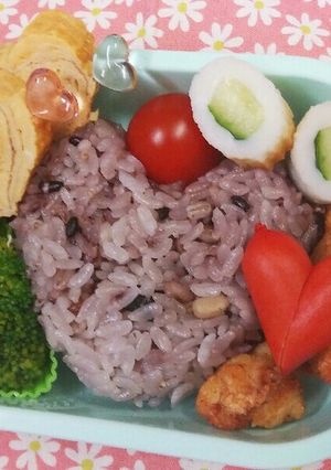 ハートづくしのお弁当-レシピのメイン写真