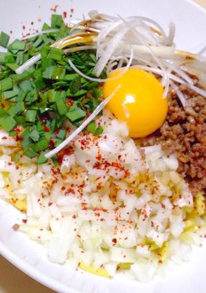 簡単！おウチで台湾まぜそば-レシピのメイン写真