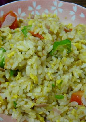 しけたせんべい再利用★夏カレー炒飯-レシピのメイン写真