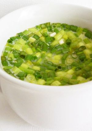電子レンジで　青ねぎのマグカップ茶碗蒸し-レシピのメイン写真