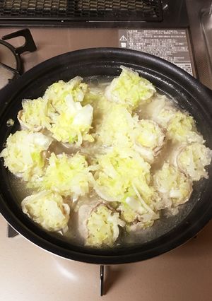 白菜消費☆豚肉くるくる鍋-レシピのメイン写真