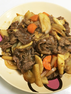 たっぷりきのこと牛肉の甘辛炒め-レシピのメイン写真