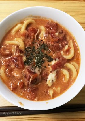 イタリアン！トマトクリームうどん-レシピのメイン写真