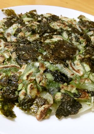 大量消費■チンゲン菜と焼き海苔のチヂミ■-レシピのメイン写真