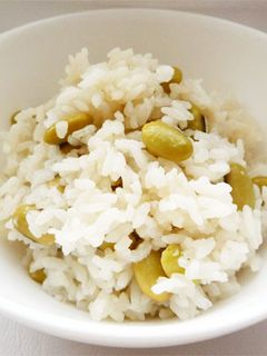 秘伝豆(青大豆)の炊き込みご飯-レシピのメイン写真