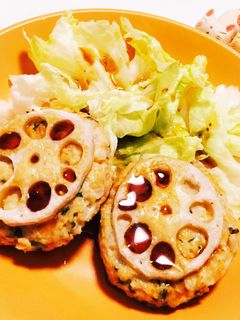 ダイエットの強い味方★蓮根ハンバーグ♬-レシピのメイン写真