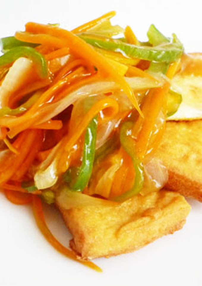 野菜たっぷり　厚揚げの甘酢あんかけ-レシピのメイン写真