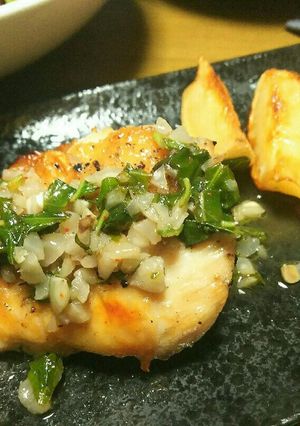 どんぐりとフレッシュバジルのグリルチキン-レシピのメイン写真