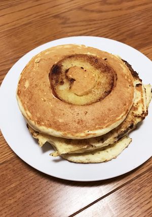 リンゴのソテーのホットケーキ-レシピのメイン写真