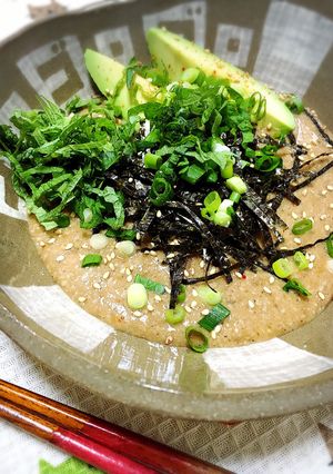 梅干し味噌汁とアボカドのカレー自然薯-レシピのメイン写真
