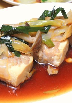 簡単！ 肉巻き豆腐煮-レシピのメイン写真