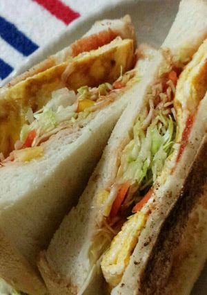 寒い朝にホットサンド-レシピのメイン写真