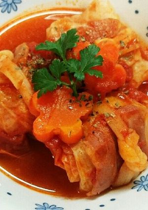 ＊ロールキャベツのバジルトマト煮＊-レシピのメイン写真