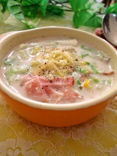ほっこり♡白菜の豆乳スープ-レシピのメイン写真