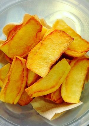ハンバーグ付け合わせ②じゃがいもの素揚げ-レシピのメイン写真