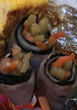 超簡単☆きんぴらごぼうのベーコン海苔巻き-レシピのメイン写真
