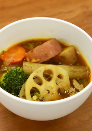 根菜たっぷりスープカレー-レシピのメイン写真
