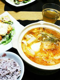 簡単スンドゥブ鍋 一人前-レシピのメイン写真