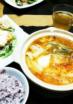 簡単スンドゥブ鍋 一人前-レシピのメイン写真