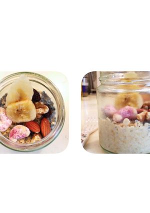 Veganオーバーナイトオートミール豆乳-レシピのメイン写真