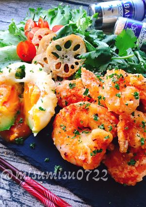 簡単☆ナンプラー風味のガーリック海老マヨ-レシピのメイン写真