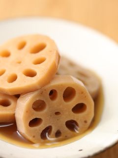 天然だしパックで作る 蓮根の煮物-レシピのメイン写真