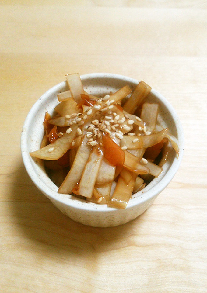 ささっと簡単！大根の皮の甘辛煮-レシピのメイン写真
