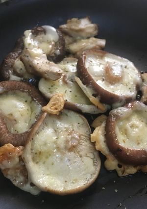 焼くだけ！生しいたけのチーズ焼き山椒風味-レシピのメイン写真
