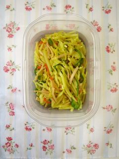 常備菜にも♪千切り野菜とハムのカレー炒め-レシピのメイン写真