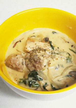 鮭と肉団子と野菜のクリーム煮-レシピのメイン写真