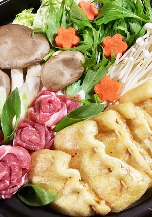 始めから〆？ 鍋にキムチーズごはん巾着-レシピのメイン写真