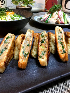 糖質カットの簡単で美味しい油揚げ餃子♡-レシピのメイン写真
