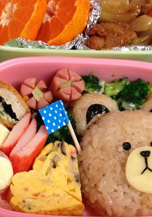 キャラ弁♡ラインのブラウン弁当!簡単☆-レシピのメイン写真