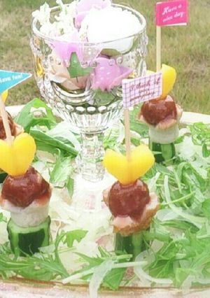 竹輪とミートボールのピンチョス-レシピのメイン写真