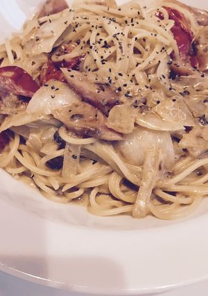 カレークリームパスタ カレールーで♡-レシピのメイン写真