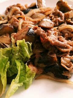簡単♪茄子と牛肉の味噌にんにく炒め⭐-レシピのメイン写真