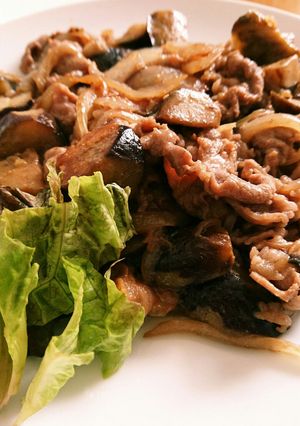簡単♪茄子と牛肉の味噌にんにく炒め⭐-レシピのメイン写真