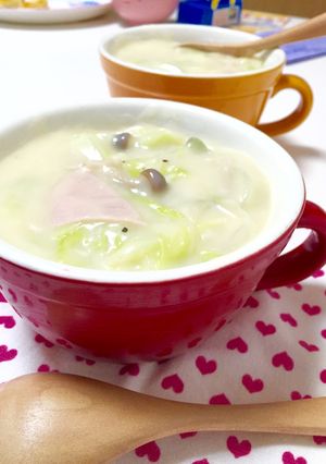 寒い日には♡ほっこり白菜のクリーム煮-レシピのメイン写真